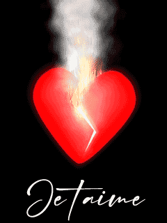 Gif animé je t'aime coeur brisé